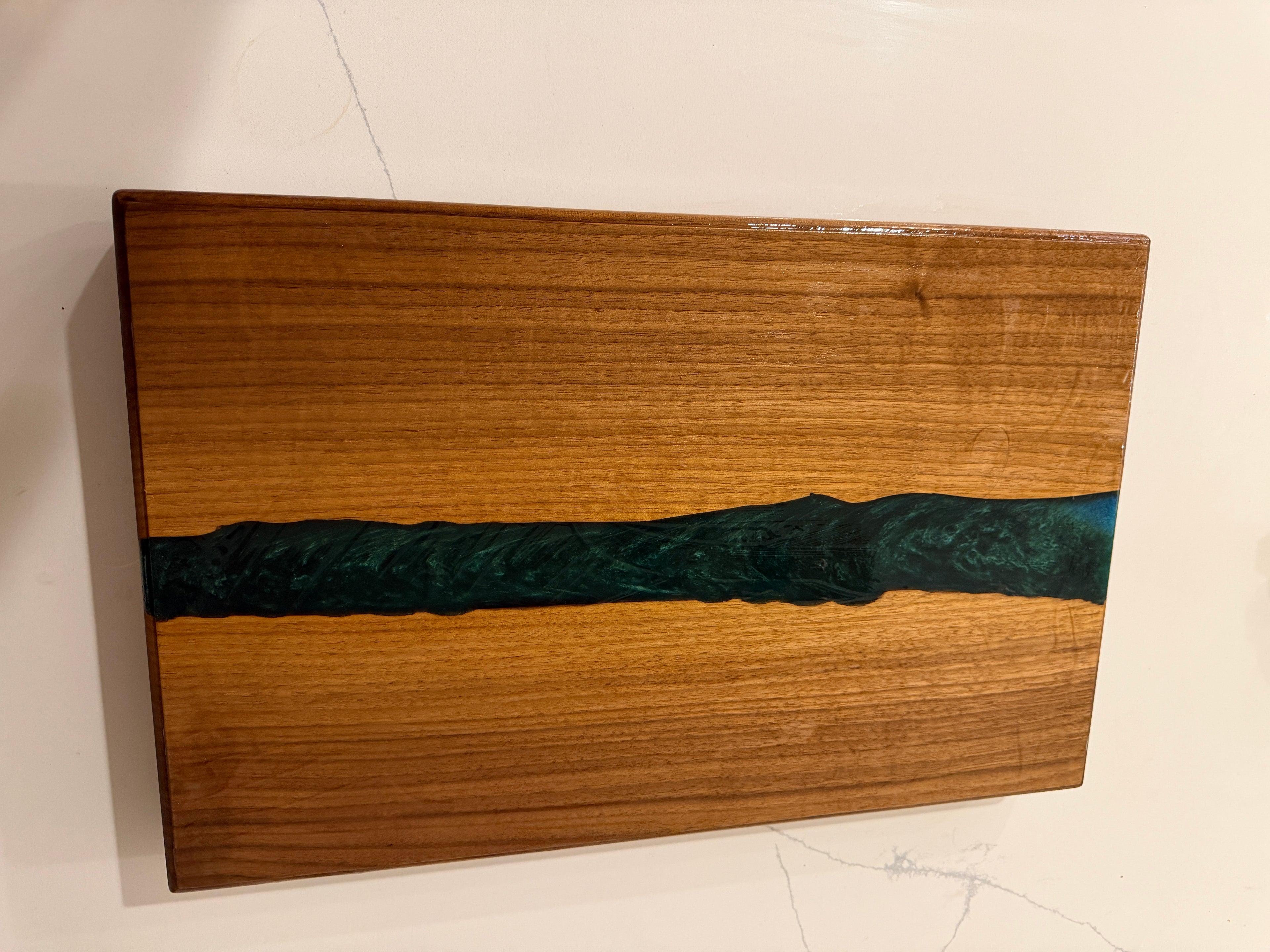 Walnut Epoxy Server